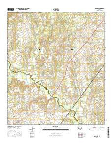 Deanville Texas Current topographic map, 1:24000 scale, 7.5 X 7.5 Minute, Year 2016