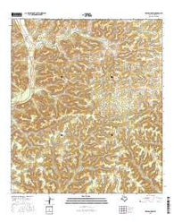 Deaton Draw Texas Current topographic map, 1:24000 scale, 7.5 X 7.5 Minute, Year 2016