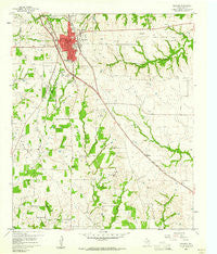 Decatur Texas Historical topographic map, 1:24000 scale, 7.5 X 7.5 Minute, Year 1960