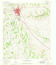 Decatur Texas Historical topographic map, 1:24000 scale, 7.5 X 7.5 Minute, Year 1960