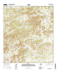 Deep Creek Texas Current topographic map, 1:24000 scale, 7.5 X 7.5 Minute, Year 2016