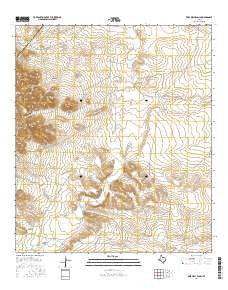 Deep Well Ranch Texas Current topographic map, 1:24000 scale, 7.5 X 7.5 Minute, Year 2016