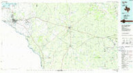 Del Rio Texas Historical topographic map, 1:100000 scale, 30 X 60 Minute, Year 1986
