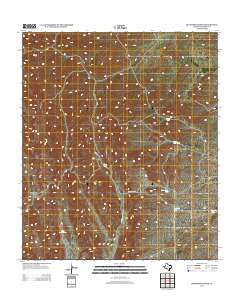 Delaware Ranch Texas Historical topographic map, 1:24000 scale, 7.5 X 7.5 Minute, Year 2013