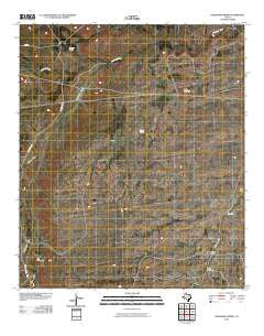 Delaware Spring Texas Historical topographic map, 1:24000 scale, 7.5 X 7.5 Minute, Year 2010
