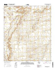 Delaware Spring Texas Current topographic map, 1:24000 scale, 7.5 X 7.5 Minute, Year 2016