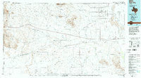 Dell City Texas Historical topographic map, 1:100000 scale, 30 X 60 Minute, Year 1985