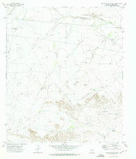 Dellahunt Draw West Texas Historical topographic map, 1:24000 scale, 7.5 X 7.5 Minute, Year 1973