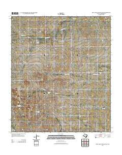 Dellahunt Draw East Texas Historical topographic map, 1:24000 scale, 7.5 X 7.5 Minute, Year 2012