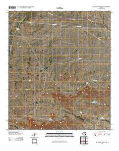 Dellahunt Draw West Texas Historical topographic map, 1:24000 scale, 7.5 X 7.5 Minute, Year 2010