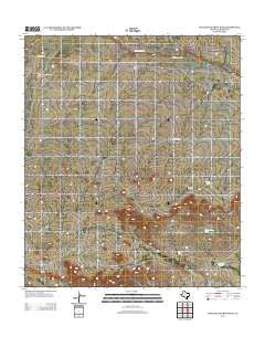 Dellahunt Draw West Texas Historical topographic map, 1:24000 scale, 7.5 X 7.5 Minute, Year 2012