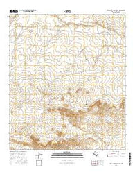 Dellahunt Draw West Texas Current topographic map, 1:24000 scale, 7.5 X 7.5 Minute, Year 2016