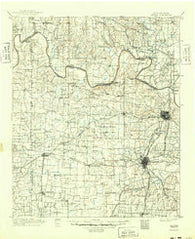 Denison Texas Historical topographic map, 1:125000 scale, 30 X 30 Minute, Year 1901