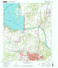 Denison Dam Texas Historical topographic map, 1:24000 scale, 7.5 X 7.5 Minute, Year 1957