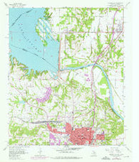 Denison Dam Texas Historical topographic map, 1:24000 scale, 7.5 X 7.5 Minute, Year 1957