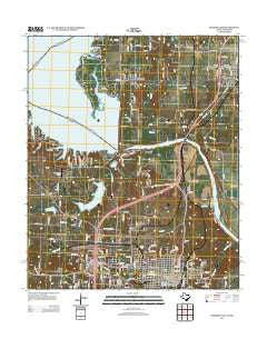 Denison Dam Texas Historical topographic map, 1:24000 scale, 7.5 X 7.5 Minute, Year 2013