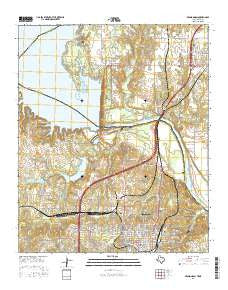 Denison Dam Texas Current topographic map, 1:24000 scale, 7.5 X 7.5 Minute, Year 2016
