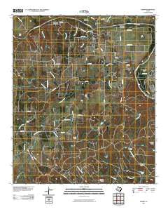 Dennis Texas Historical topographic map, 1:24000 scale, 7.5 X 7.5 Minute, Year 2010