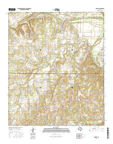 Dennis Texas Current topographic map, 1:24000 scale, 7.5 X 7.5 Minute, Year 2016
