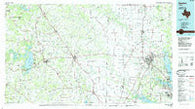Denton Texas Historical topographic map, 1:100000 scale, 30 X 60 Minute, Year 1985