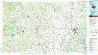 Denton Texas Historical topographic map, 1:100000 scale, 30 X 60 Minute, Year 1991