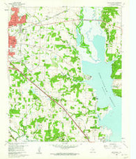 Denton East Texas Historical topographic map, 1:24000 scale, 7.5 X 7.5 Minute, Year 1960