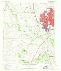 Denton West Texas Historical topographic map, 1:24000 scale, 7.5 X 7.5 Minute, Year 1960