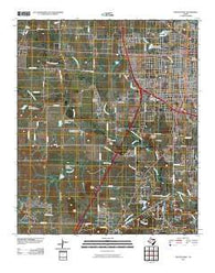 Denton West Texas Historical topographic map, 1:24000 scale, 7.5 X 7.5 Minute, Year 2010