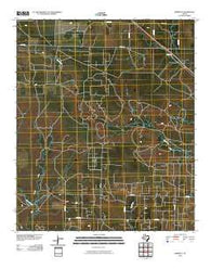 Dermott Texas Historical topographic map, 1:24000 scale, 7.5 X 7.5 Minute, Year 2010