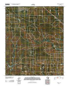 Dermott Texas Historical topographic map, 1:24000 scale, 7.5 X 7.5 Minute, Year 2010