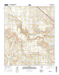 Dermott Texas Current topographic map, 1:24000 scale, 7.5 X 7.5 Minute, Year 2016