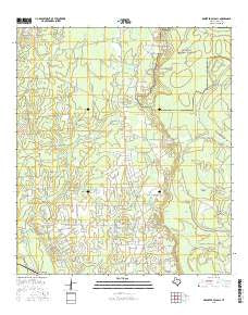 Deserter Baygall Texas Current topographic map, 1:24000 scale, 7.5 X 7.5 Minute, Year 2016