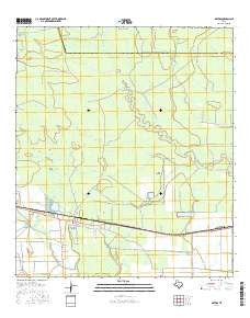 Devers Texas Current topographic map, 1:24000 scale, 7.5 X 7.5 Minute, Year 2016