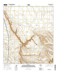 Devils Den Texas Current topographic map, 1:24000 scale, 7.5 X 7.5 Minute, Year 2016