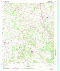 Dew Texas Historical topographic map, 1:24000 scale, 7.5 X 7.5 Minute, Year 1965
