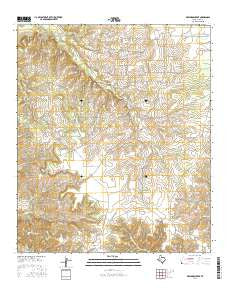 Dew Drop Creek Texas Current topographic map, 1:24000 scale, 7.5 X 7.5 Minute, Year 2016