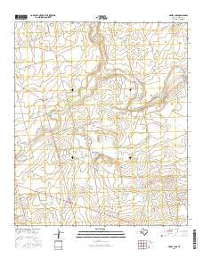 Dewey Lake Texas Current topographic map, 1:24000 scale, 7.5 X 7.5 Minute, Year 2016