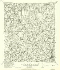 Dewville Texas Historical topographic map, 1:62500 scale, 15 X 15 Minute, Year 1956