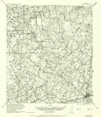 Dewville Texas Historical topographic map, 1:62500 scale, 15 X 15 Minute, Year 1956