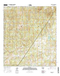 Dewville Texas Current topographic map, 1:24000 scale, 7.5 X 7.5 Minute, Year 2016
