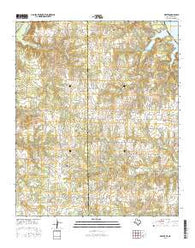 Dexter Texas Current topographic map, 1:24000 scale, 7.5 X 7.5 Minute, Year 2016