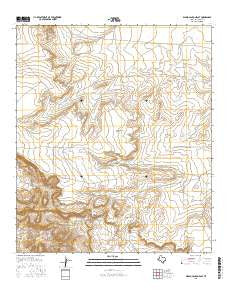 Diablo Canyon East Texas Current topographic map, 1:24000 scale, 7.5 X 7.5 Minute, Year 2016