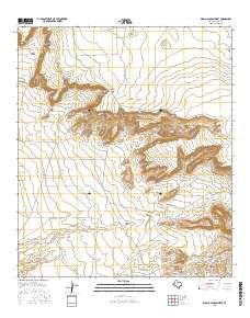 Diablo Canyon West Texas Current topographic map, 1:24000 scale, 7.5 X 7.5 Minute, Year 2016