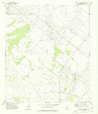 Diamond Y Spring NE Texas Historical topographic map, 1:24000 scale, 7.5 X 7.5 Minute, Year 1974