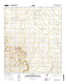 Diamond Y Spring SE Texas Current topographic map, 1:24000 scale, 7.5 X 7.5 Minute, Year 2016