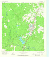 Diboll Texas Historical topographic map, 1:24000 scale, 7.5 X 7.5 Minute, Year 1963