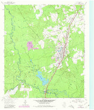 Diboll Texas Historical topographic map, 1:24000 scale, 7.5 X 7.5 Minute, Year 1963