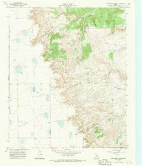 Dick Moore Canyon Texas Historical topographic map, 1:24000 scale, 7.5 X 7.5 Minute, Year 1967