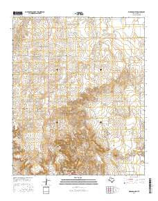 Dickens North Texas Current topographic map, 1:24000 scale, 7.5 X 7.5 Minute, Year 2016