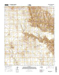 Dickens South Texas Current topographic map, 1:24000 scale, 7.5 X 7.5 Minute, Year 2016
